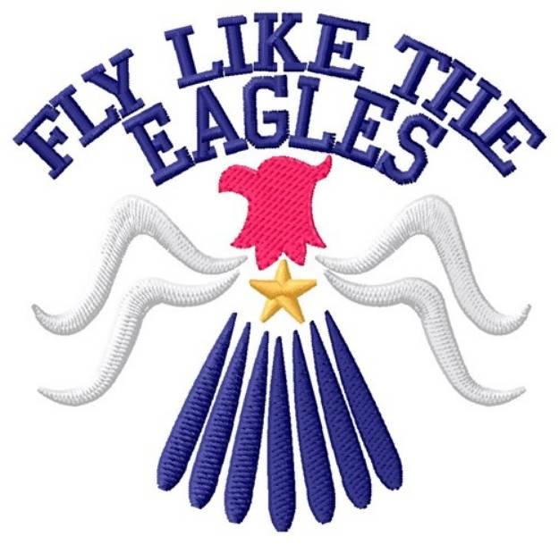 Picture of Fly Like Eagles Machine Embroidery Design