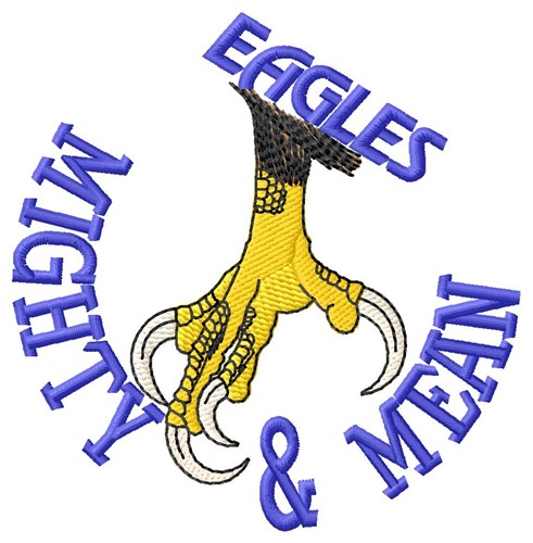 Mighty Eagles Machine Embroidery Design
