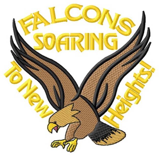 Picture of Soaring Falcons Machine Embroidery Design