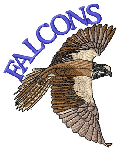 Falcons Machine Embroidery Design