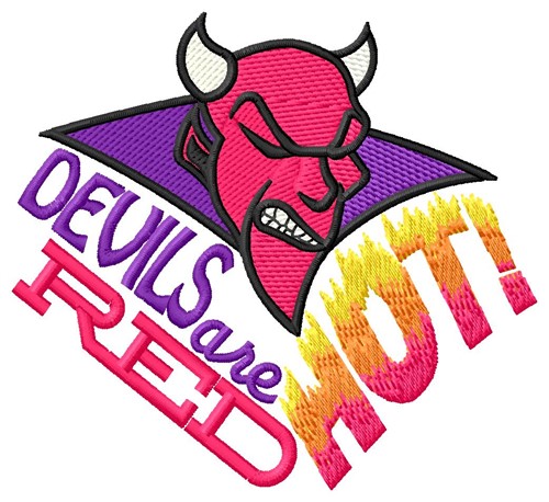 Red Hot Devils Machine Embroidery Design