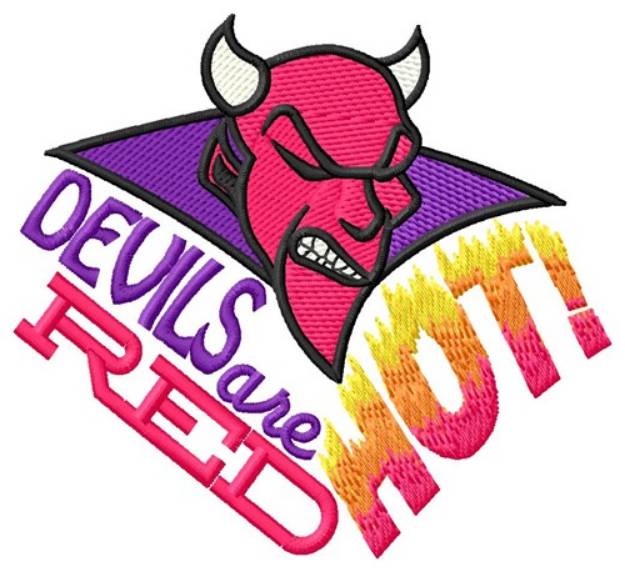 Picture of Red Hot Devils Machine Embroidery Design