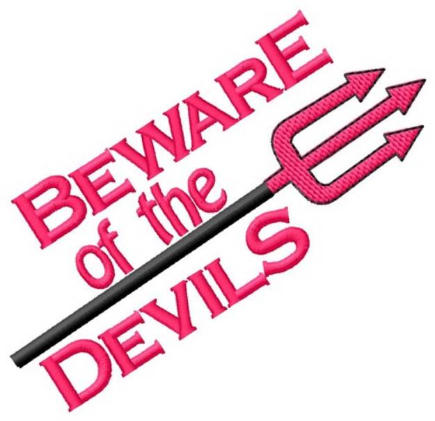 Picture of Beware Devils Machine Embroidery Design