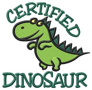 Picture of Certified Dinosaur Machine Embroidery Design