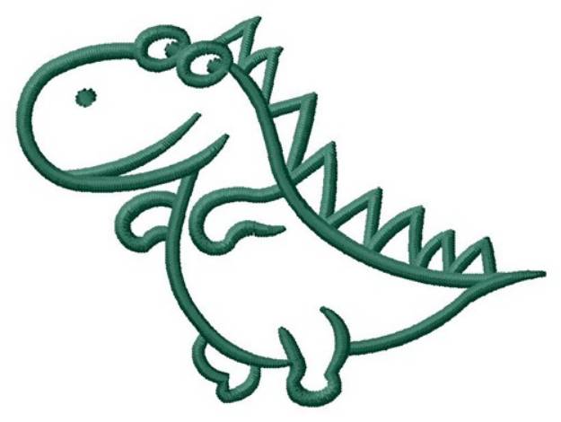 Picture of Dino Outline Machine Embroidery Design