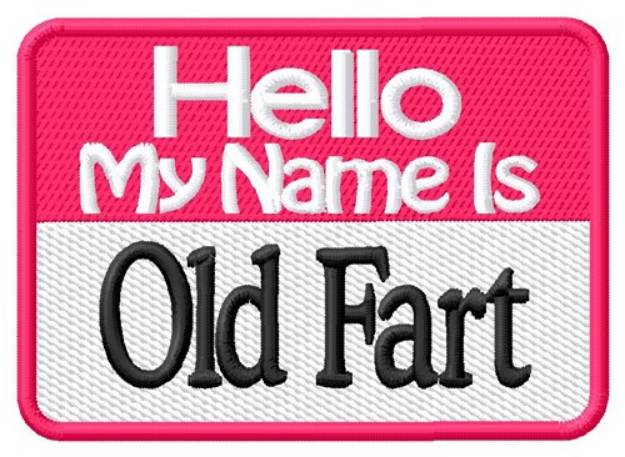 Picture of Old Fart Machine Embroidery Design