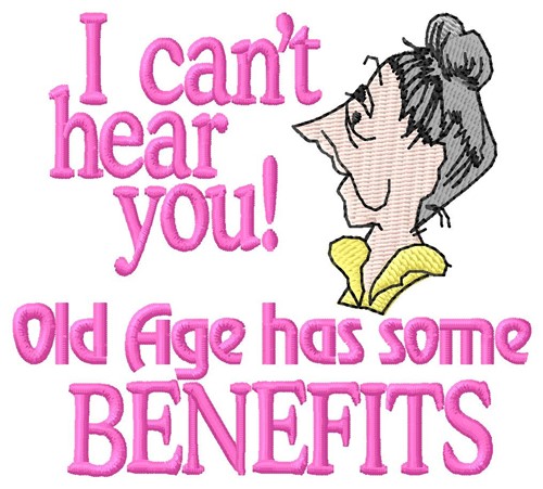 Old Age Benefits Machine Embroidery Design