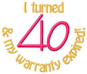 Picture of Warranty 40 Machine Embroidery Design