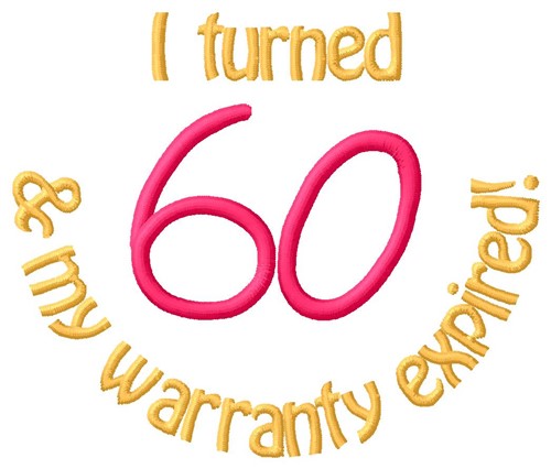 Warranty 60 Machine Embroidery Design