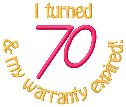 Warranty 70 Machine Embroidery Design