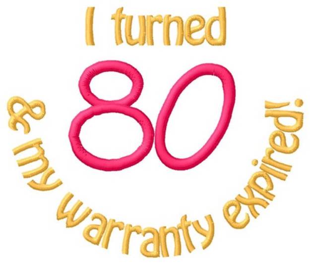 Picture of Warranty 80 Machine Embroidery Design