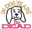 Picture of Dog Years Machine Embroidery Design