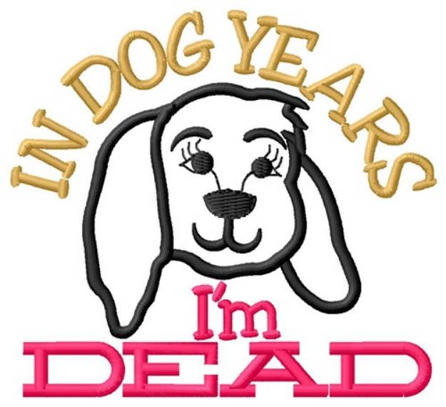 Picture of Dog Years Machine Embroidery Design