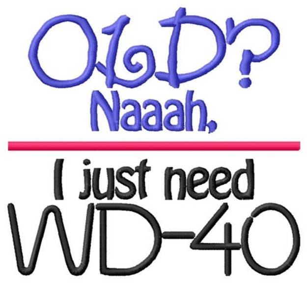 Picture of Need WD-40 Machine Embroidery Design