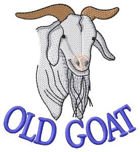 Picture of Old Goat Machine Embroidery Design