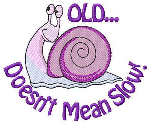 Means Slow Machine Embroidery Design