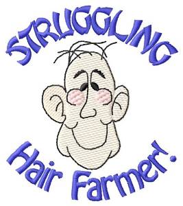 Picture of hair Farmer Machine Embroidery Design