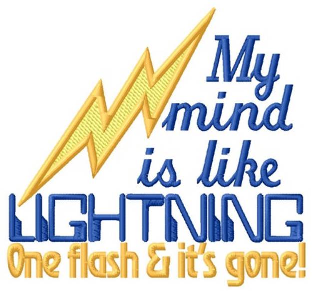Picture of Like Lightning Machine Embroidery Design