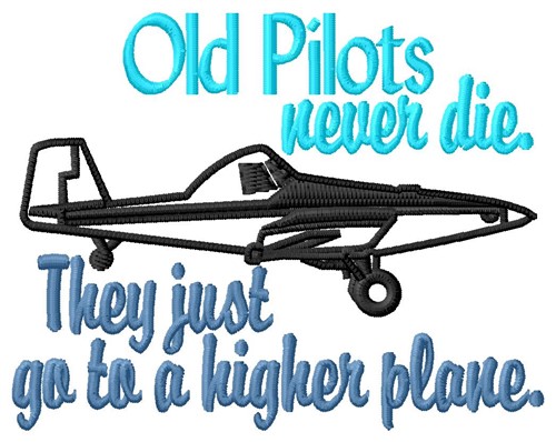 Old Pilots Machine Embroidery Design