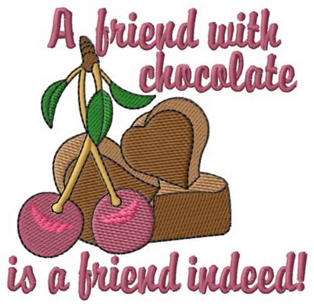 Picture of Chocolate Friend Machine Embroidery Design