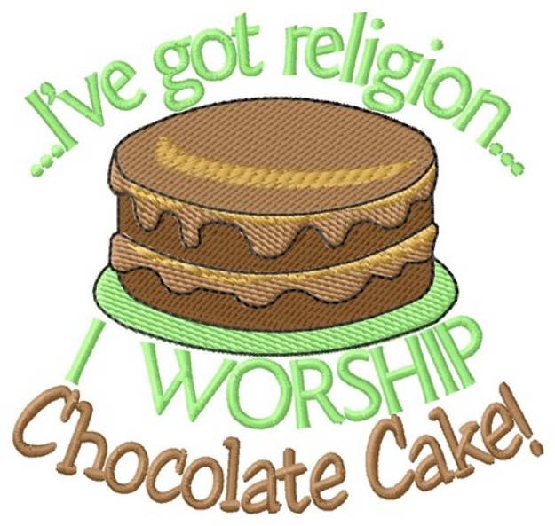 Picture of Worship Chocolate Machine Embroidery Design
