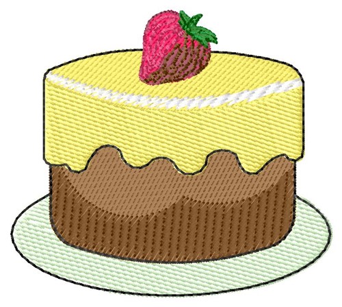 Strawberry Cake Machine Embroidery Design