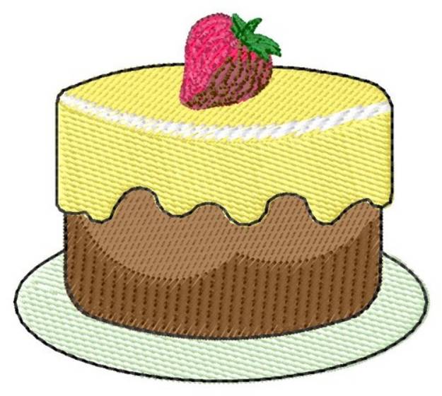 Picture of Strawberry Cake Machine Embroidery Design