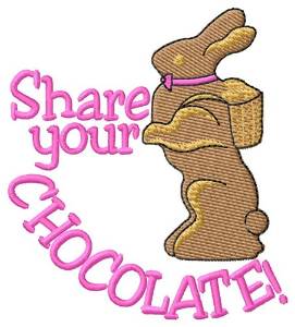 Picture of Share Chocolate Machine Embroidery Design