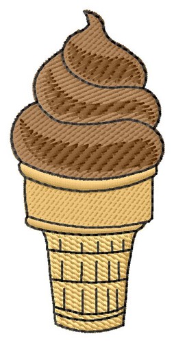 Ice Cream Cone Machine Embroidery Design