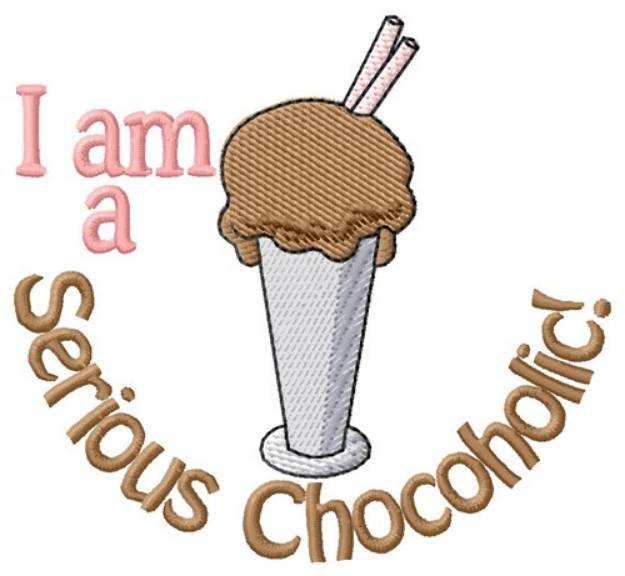 Picture of Serious Chocoholic Machine Embroidery Design