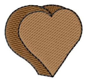 Picture of Chocolate Heart Machine Embroidery Design