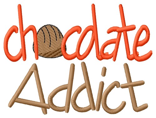 Chocolate Addict Machine Embroidery Design