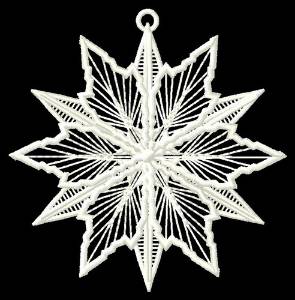 Picture of Snow Flake Ornament Machine Embroidery Design