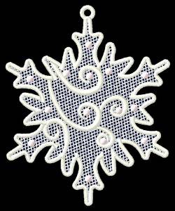 Picture of Snow Flake FSL Machine Embroidery Design