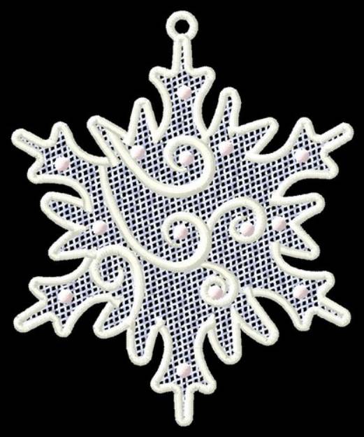 Picture of Snow Flake FSL Machine Embroidery Design