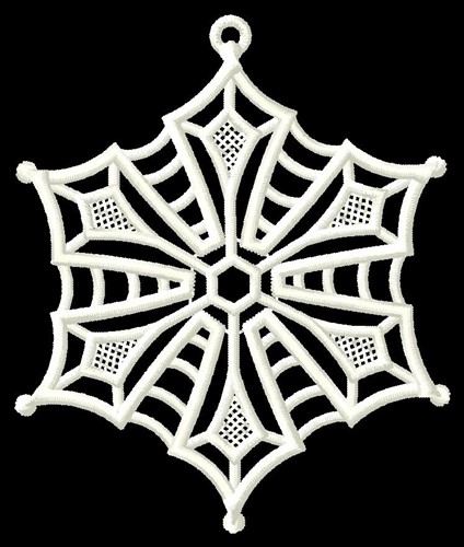 Holiday Snowflake Machine Embroidery Design