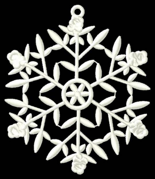 Picture of Snowflake Flowers Machine Embroidery Design