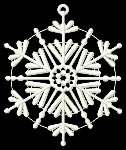 Hexagon Ornament Machine Embroidery Design