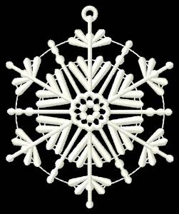 Picture of Hexagon Ornament Machine Embroidery Design