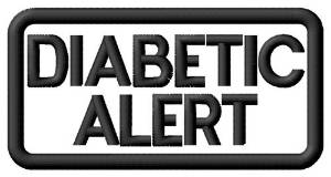 Picture of Diabetic Alert Label Machine Embroidery Design
