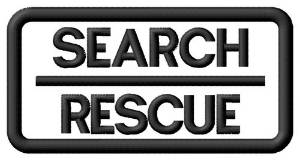 Picture of Search & Rescue Label Machine Embroidery Design