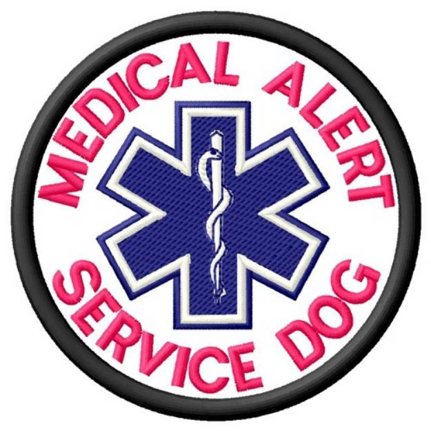 Picture of Medical Alert Patch Machine Embroidery Design