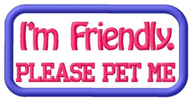 Picture of Friendly Dog Patch Machine Embroidery Design