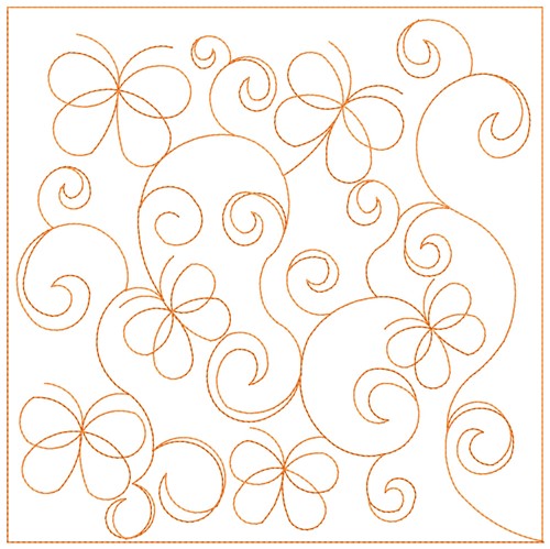 Butterfly Quilt Block Pattern Machine Embroidery Design