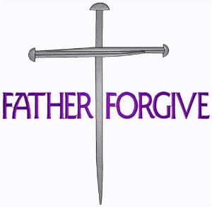 Picture of Father Forgive Machine Embroidery Design