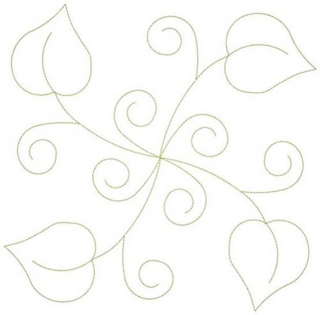 Picture of Ivy Swirl Machine Embroidery Design