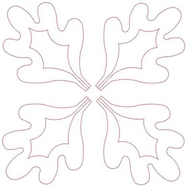 Picture of Oak Leaves Machine Embroidery Design