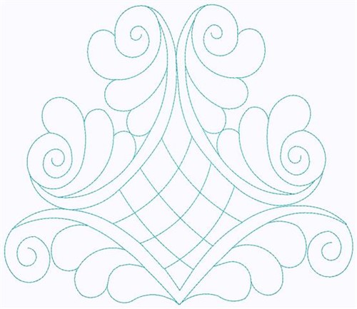 Swirly Scrollwork Machine Embroidery Design