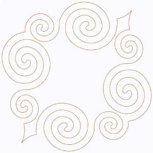 Picture of Swirly Scrollwork Machine Embroidery Design