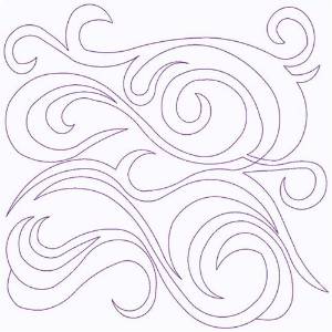 Picture of Curlicues Machine Embroidery Design